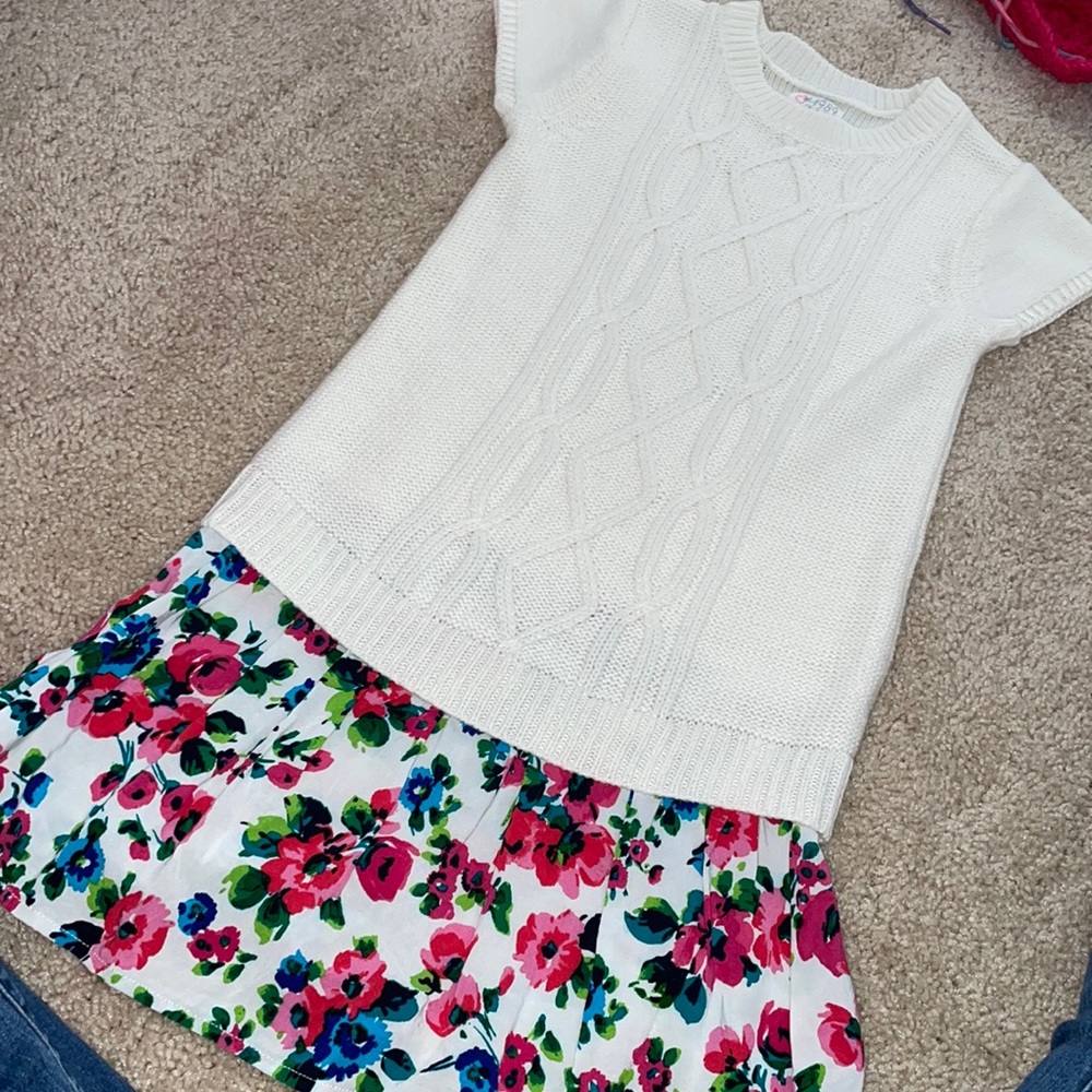 Girls Size 7/8 The Children’s Place Short Sleeve Sweater Dress
